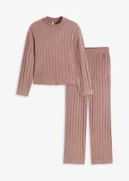 Oversized huispak van zacht ribmateriaal, bonprix