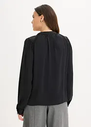 Blouse met biezen van kant, bonprix
