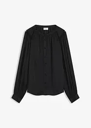 Blouse met biezen van kant, bonprix