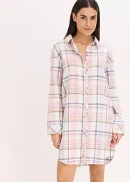 Geweven nachthemd van flanel met knoopsluiting, bonprix