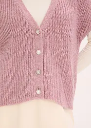 Mouwloos vest met decoratieve knopen, bonprix