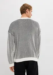 Geribde trui van een katoenmix, loose fit, bonprix