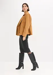 Gebreide jurk met wol, bonprix