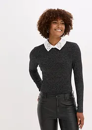 Longsleeve in een katoenmix, bonprix