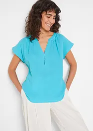 Mousseline blousetop van katoen, bonprix