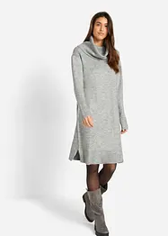 Oversized gebreide jurk met col, bonprix