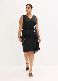 Jersey jurk met strassapplicatie, bonprix