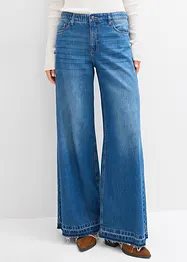 Wide leg jeans mid waist, comfort tailleband, bonprix