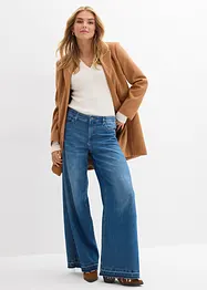 Wide leg jeans mid waist, comfort tailleband, bonprix