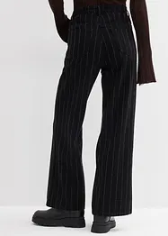 Wide leg jeans high waist met destroyed look, bonprix