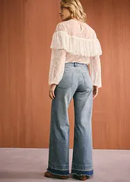 Wide leg jeans, mid waist, bonprix