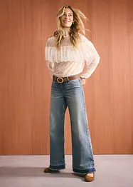 Wide leg jeans, mid waist, bonprix