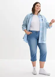 Slim fit capri jeans met mid waist, bonprix