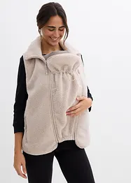 3-in-1 zachte zwangerschaps- en babywearing bodywarmer van teddyfleece, bonprix