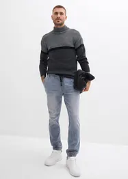 Regular fit stretch instapjeans, tapered, bonprix