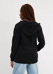 Sweatvest met capuchon van een zachte mix met biologisch katoen, bonprix