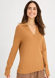 Poloshirt van fijne viscose, bonprix