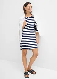 High-low jurk van zwaar katoen, bonprix
