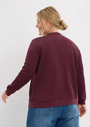 Sweatvest van scuba met ritssluiting, bonprix