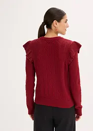 Ajour vest van katoen, bonprix