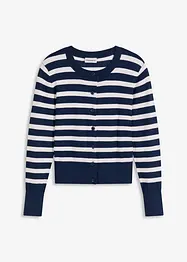 Fijngebreid vest met strepen, bonprix