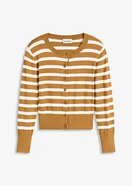 Fijngebreid vest met strepen, bonprix
