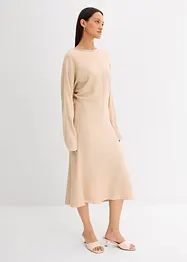 Gebreide midi jurk van viscosemix, bonprix