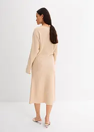 Gebreide midi jurk van viscosemix, bonprix
