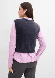 Mouwloos vest van een verengaren-viscosemix, bonprix