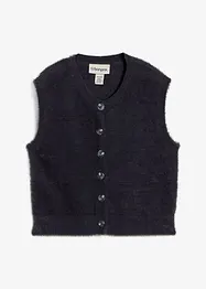 Mouwloos vest van een verengaren-viscosemix, bonprix
