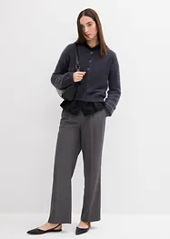 Vest van een verengaren-viscosemix, bonprix