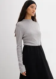 Geribd shirt in een viscosemix, bonprix