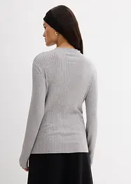 Geribd shirt in een viscosemix, bonprix