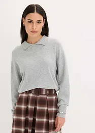 Fijn gebreide trui met viscose, bonprix