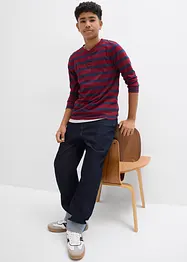 Henley shirt van puur biologisch katoen (set van 2), bonprix