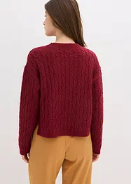 Trui met vlechtpatroon, bonprix