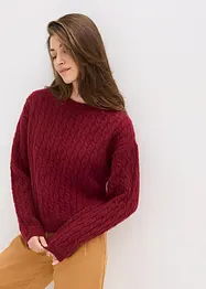 Trui met vlechtpatroon, bonprix