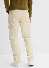 Relaxed fit cargo broek van katoenen canvas, straight, bonprix