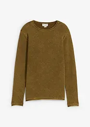Trui in washed out look, slim fit, bonprix