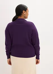 Fijn gebreide trui met viscose, bonprix