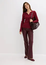 Imitatieleren broek, bonprix