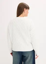 Trui met vlechtpatroon, bonprix