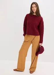 Trui met vlechtpatroon, bonprix