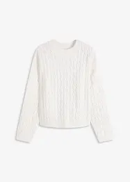 Trui met vlechtpatroon, bonprix