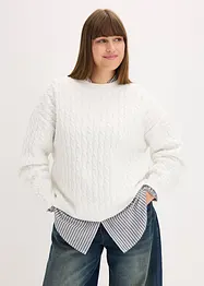 Trui met vlechtpatroon, bonprix