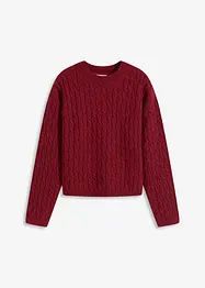 Trui met vlechtpatroon, bonprix