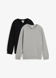Sweater van puur biologisch katoen (set van 2), bonprix