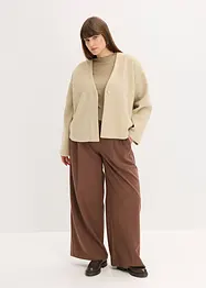 Oversized blazer met riem in wollook, gewatteerd, bonprix