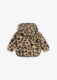 2-in-1 teddy fleece omkeerbaar vest met capuchon en zakken, bonprix