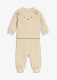 Sweater en broek met biologisch katoen (2-dlg. set), bonprix